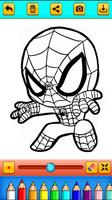 Coloring Book For Spidy Ekran Görüntüsü 3