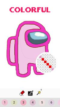 Pixel Art For Impostors Among Us Color By Number For Android Apk Download