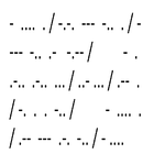ikon Morse Code
