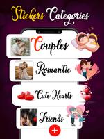 couples stickers for whatsapp Affiche