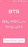 BTS Boy with Luv Song Lyrics Affiche