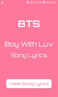 BTS Boy with Luv Song Lyrics poster