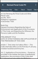 Revised Penal Code PH スクリーンショット 2