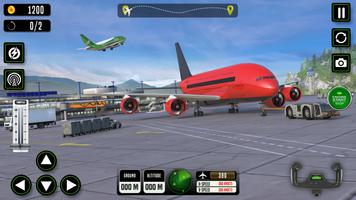 Airplane Game Sim Flight 3D Affiche