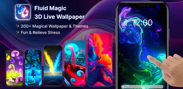 流體魔法：3D 動態壁紙