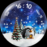 Christmas Snow Globe WatchFace