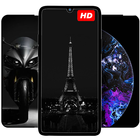BLACK Wallpapers HD 4K ikona