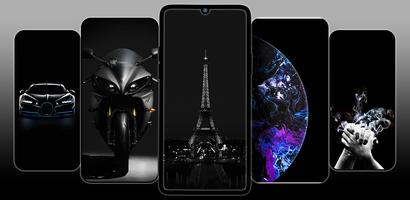 BLACK Wallpapers HD 4K Affiche