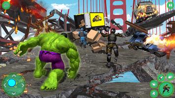 Incredible Monster Green Heros الملصق
