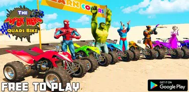 Impossible Ramp Stunts: Superhero Quad Bike