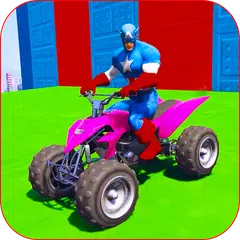 Impossible Ramp Stunts: Superhero Quad Bike APK download