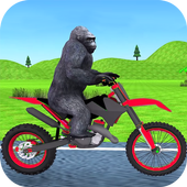 Jungle Animals Motorbike Adventure icon