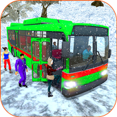 Passenger Bus Snow Mountains Drive icon