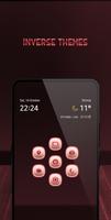 Red Wooden Pattern Icons پوسٹر