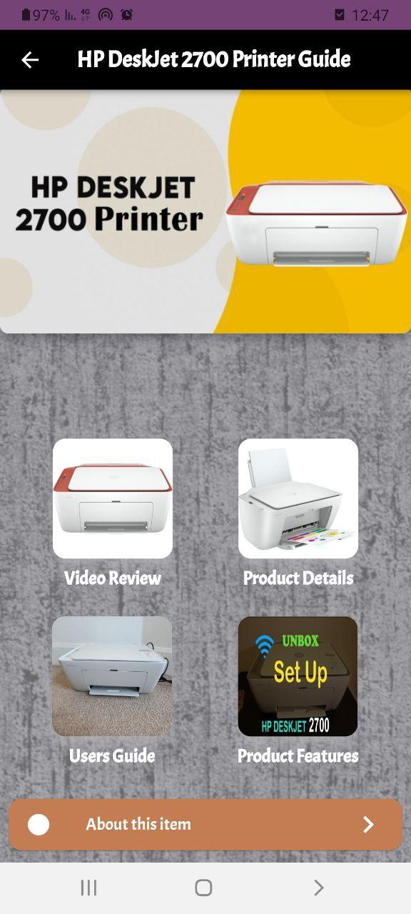 HP DeskJet 2700 Series Guide APK for Android Download