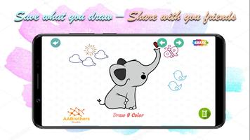 Draw & Colour - Juego de dibujo para niños captura de pantalla 2