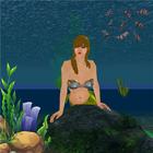 Cute Mermaid Rescue Underwater icône