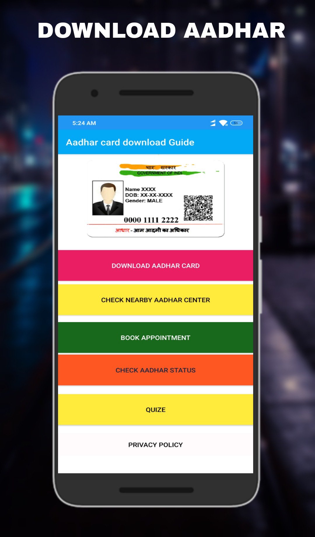 Aadhar card download guide APK for Android Download