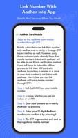 Link Number To Aadhar Info App capture d'écran 2