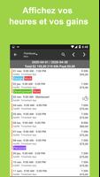 Feuille temps - Heures travail capture d'écran 2