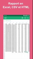 Feuille temps - Heures travail capture d'écran 3
