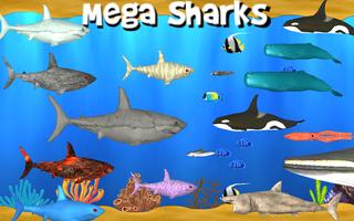 Mega Sharks: Shark Games Cartaz