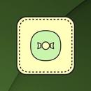 Yellow Pastel Stitched Icons APK