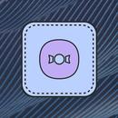 Aqua Pastel Stitched Icons APK