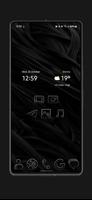 Black Tilted Fiber Icons poster