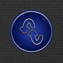 Blue - Silver Line Icon Pack APK