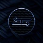 Blue Tilted Fiber Icons Zeichen