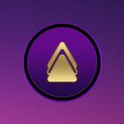 Dark Violet - Gold Icons icon