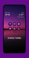 Dark Violet - Gold Icons poster