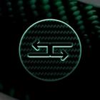 Green Tilted Fiber Icons Zeichen