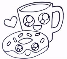 Comment dessiner un petit déjeuner mignon capture d'écran 1