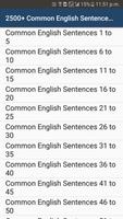 2500+ Common English Sentences ポスター