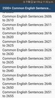 2500+ Common English Sentences capture d'écran 2