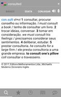Dicionário Português e Inglês captura de pantalla 1