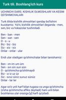 Turk tili. Boshlang'ich kurs Ekran Görüntüsü 3