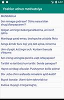 Yoshlar uchun motivatsiya Ekran Görüntüsü 1