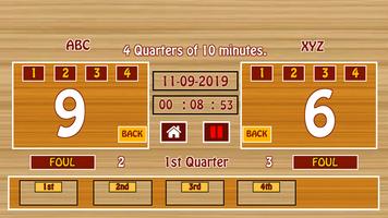 Ultimate Basketball Scoreboard capture d'écran 1