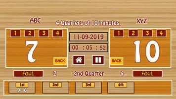 Ultimate Basketball Scoreboard capture d'écran 2