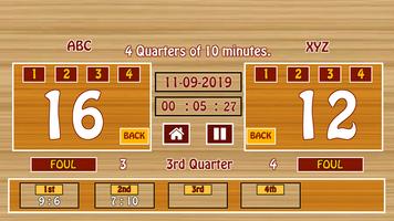 Ultimate Basketball Scoreboard captura de pantalla 3