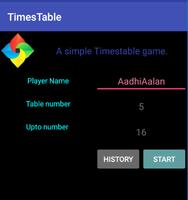 Times Table game for kids постер
