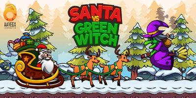 Santa vs Green witch Christmas पोस्टर