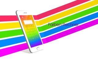 Regenbogen-Taschenrechner Plakat