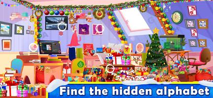 پوستر Christmas Hidden Letters