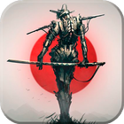 Samurai Live Wallpaper (backgrounds & themes) आइकन