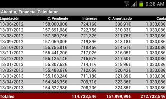 Abanfin Financial Calculator capture d'écran 3