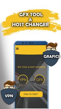 Game Booster- Gfx tool, Gaming Vpn For Pubg Mobile poster